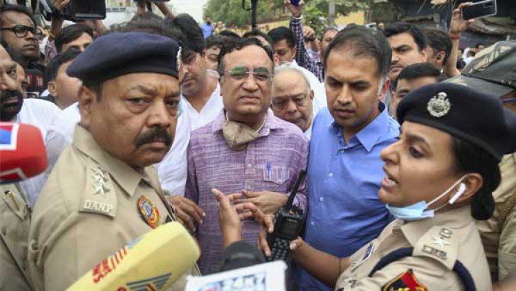 पुलिस ने जहांगीरपुरी पहुंचे कांग्रेस डेलिगेशन को रोका