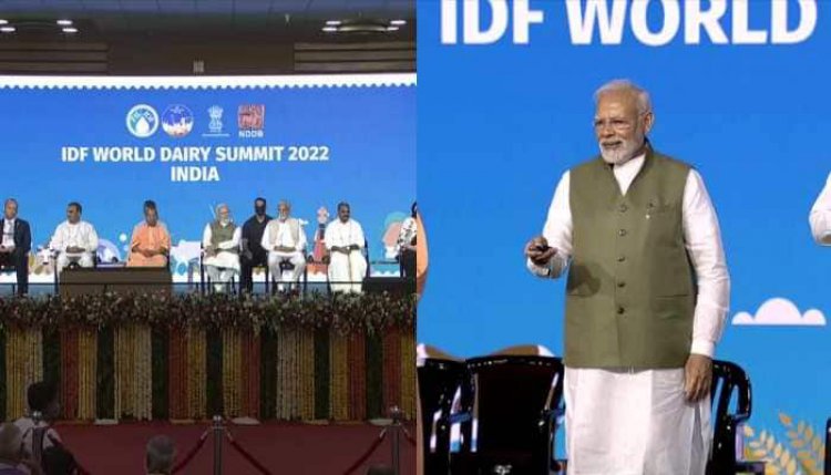 प्रधानमंत्री ने ग्रेटर नोएडा में अंतर्राष्ट्रीय डेयरी महासंघ विश्व डेयरी शिखर सम्मेलन 2022 का उद्घाटन किया